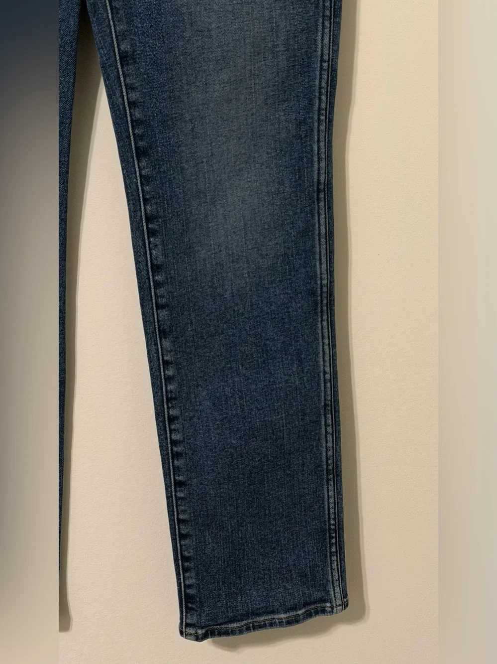 Madewell Mid Rise Stovepipe Jeans Womens 25P Petite Blue Straight Denim